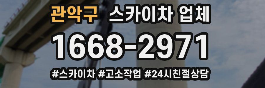 관악구 스카이차 업체