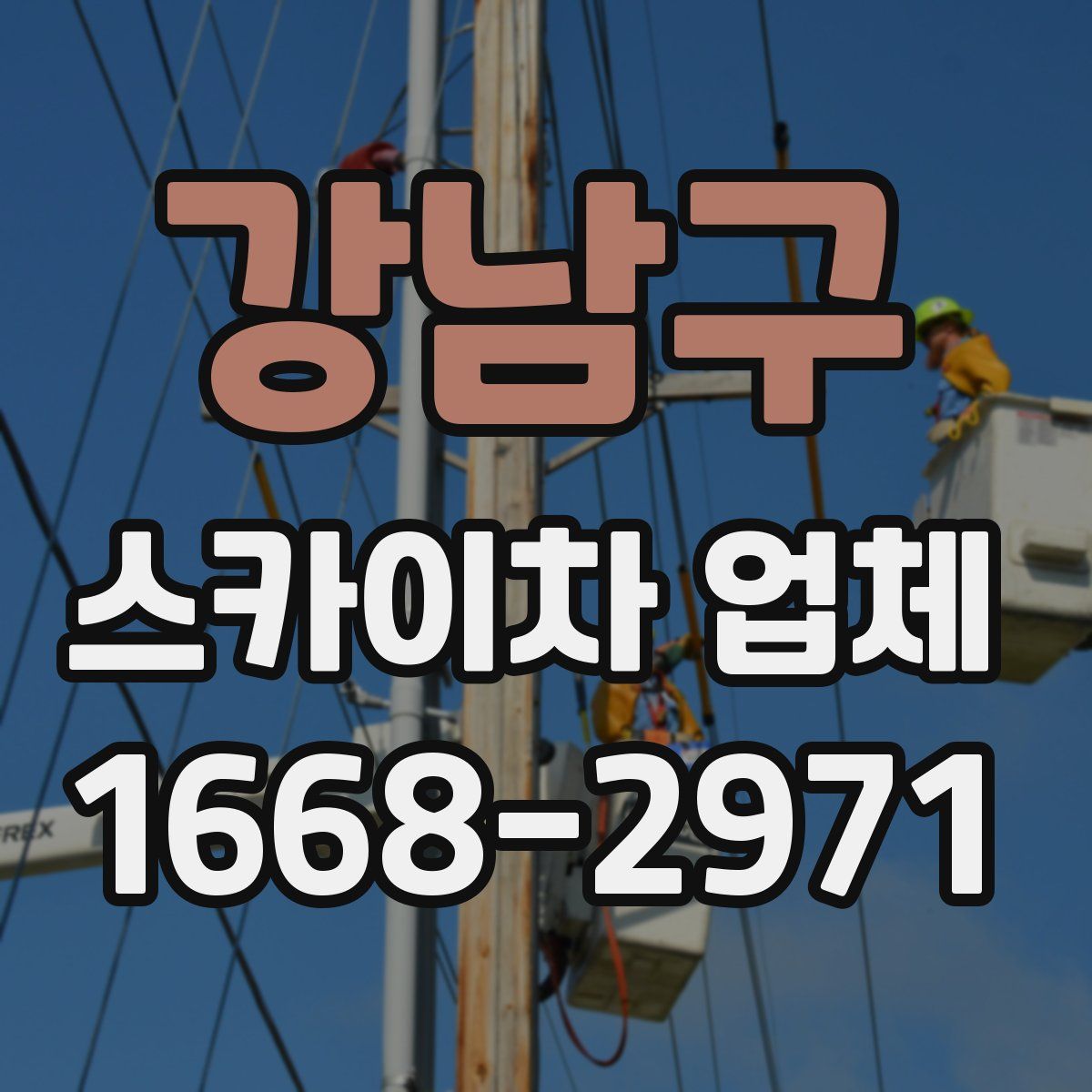 강남구 스카이차 업체