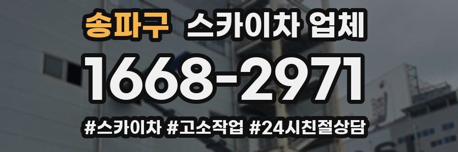 송파구 스카이차 업체