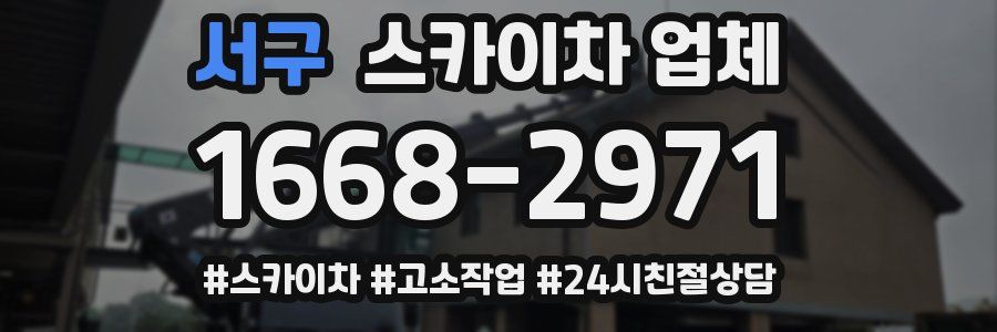 서구 스카이차 업체