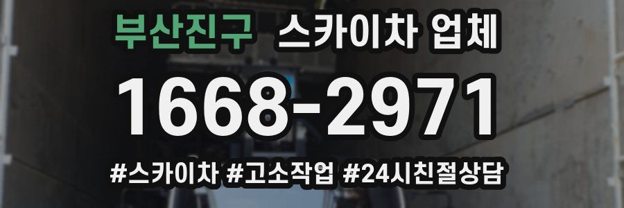 부산진구 스카이차 업체