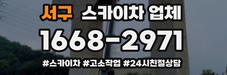 서구 스카이차 업체