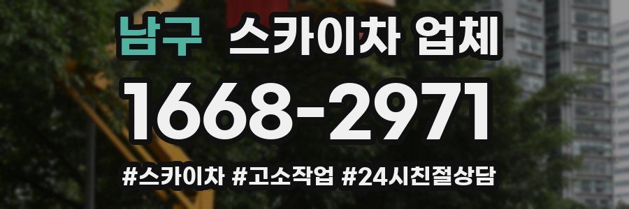 남구 스카이차 업체