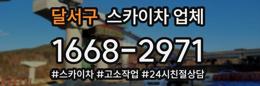 달서구 스카이차 업체