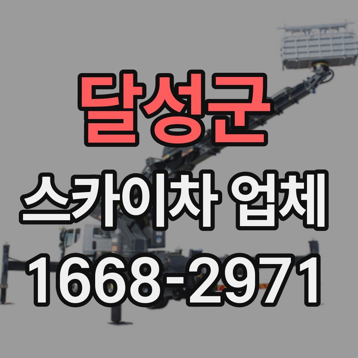 달성군 스카이차 업체