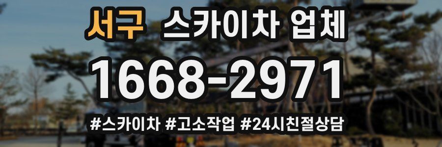 서구 스카이차 업체