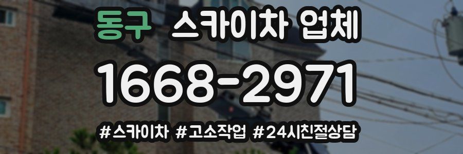 동구 스카이차 업체