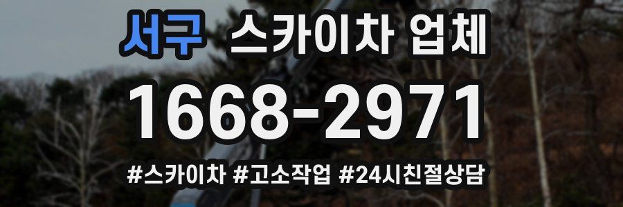 서구 스카이차 업체