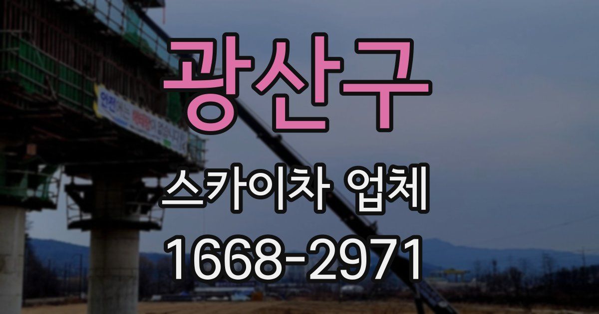 광산구 스카이차 업체