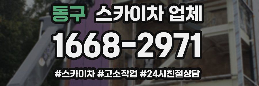 동구 스카이차 업체