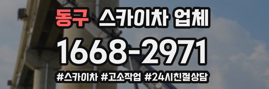 동구 스카이차 업체