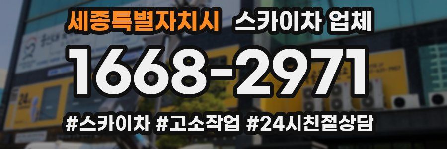 세종특별자치시 스카이차 업체