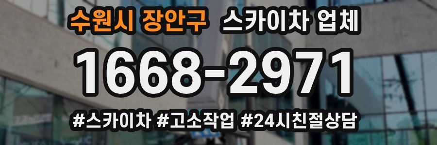 수원시 장안구 스카이차 업체
