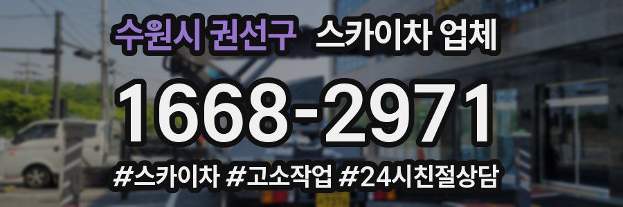 수원시 권선구 스카이차 업체