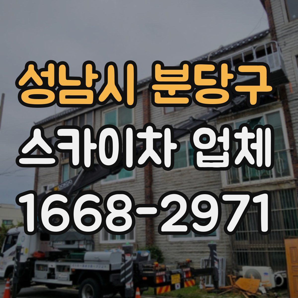 성남시 분당구 스카이차 업체