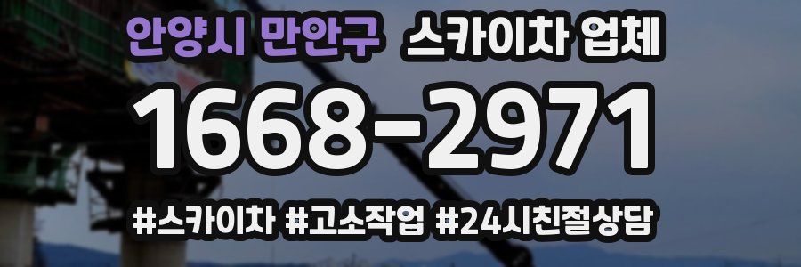 안양시 만안구 스카이차 업체