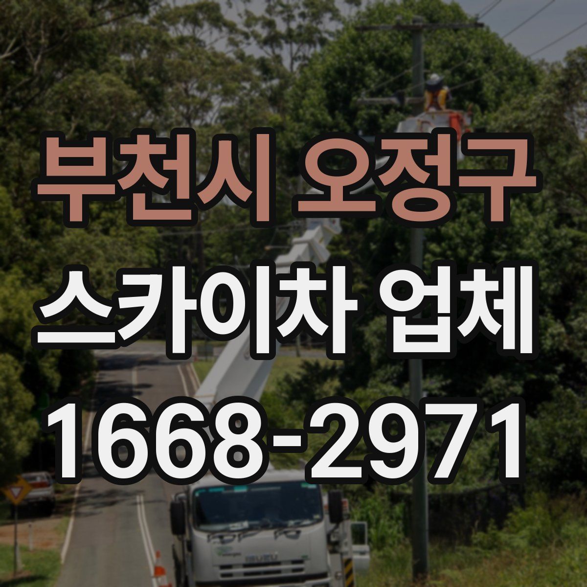 부천시 오정구 스카이차 업체