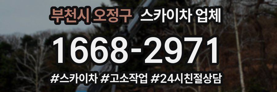 부천시 오정구 스카이차 업체