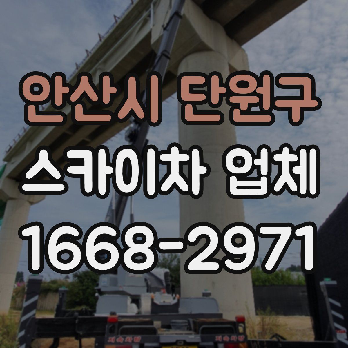 안산시 단원구 스카이차 업체