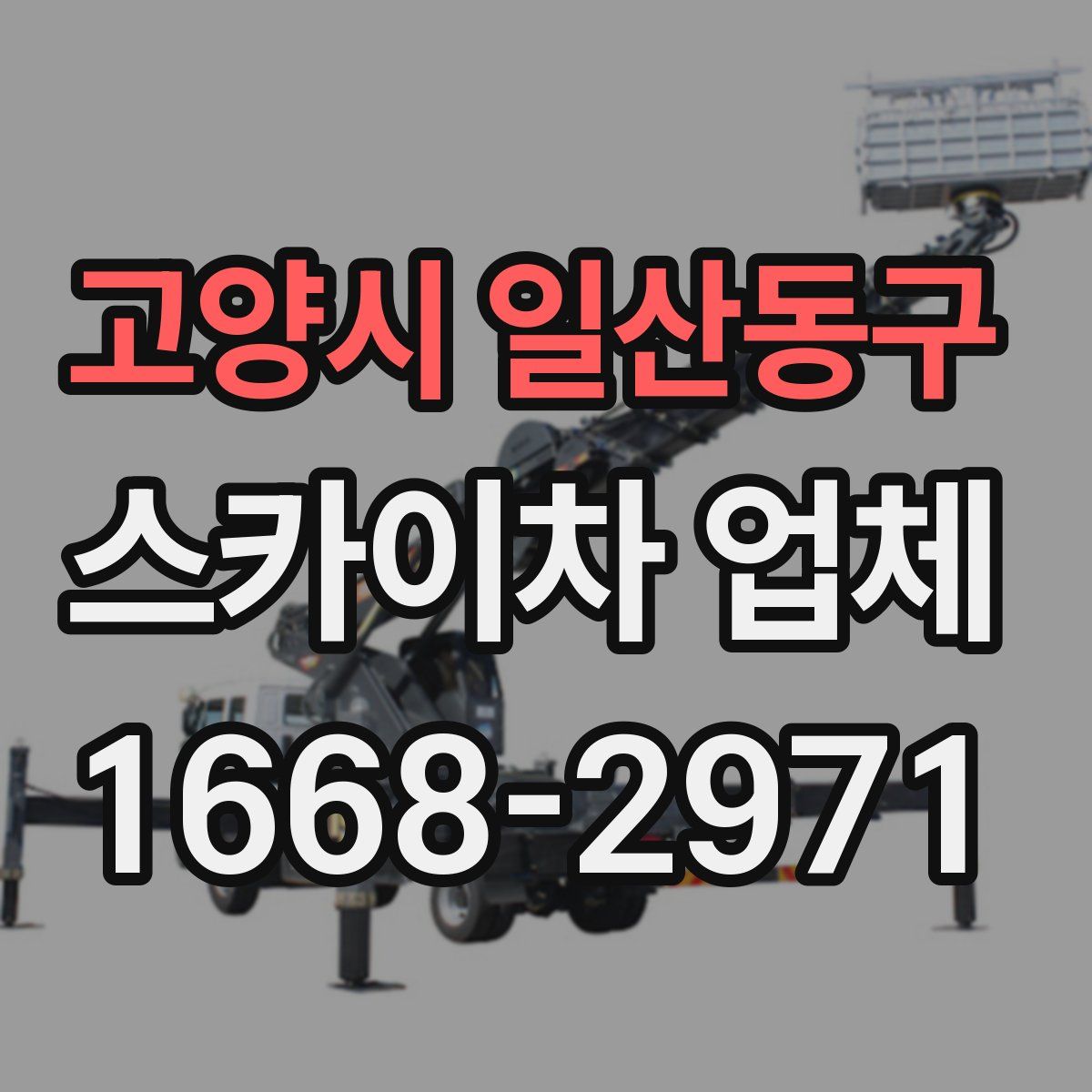 고양시 일산동구 스카이차 업체