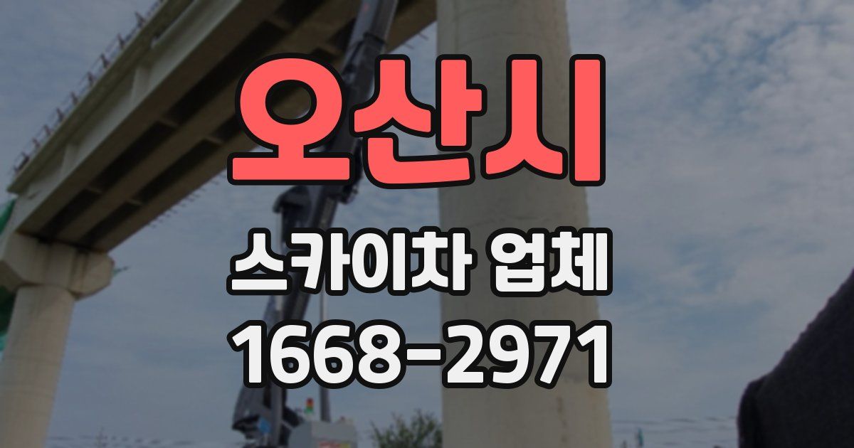 오산시 스카이차 업체