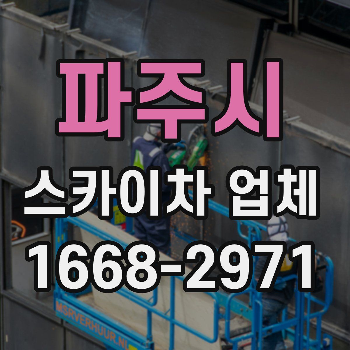 파주시 스카이차 업체
