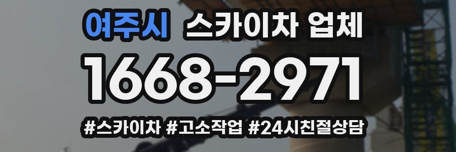 여주시 스카이차 업체