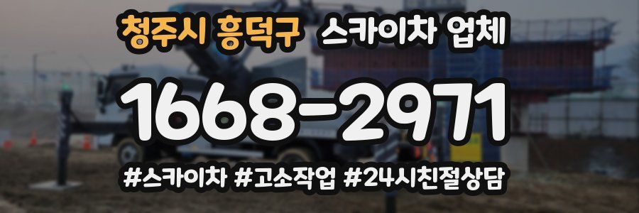 청주시 흥덕구 스카이차 업체