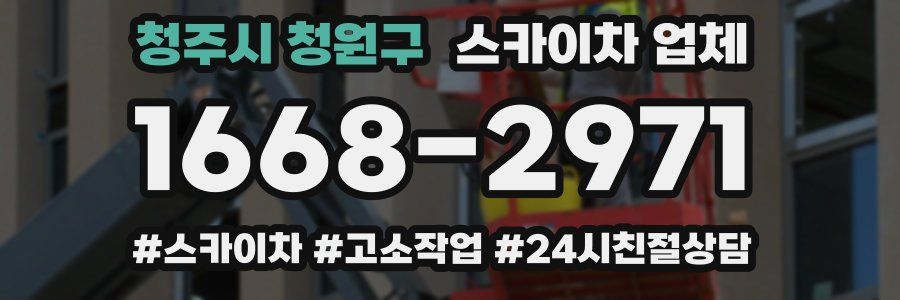 청주시 청원구 스카이차 업체