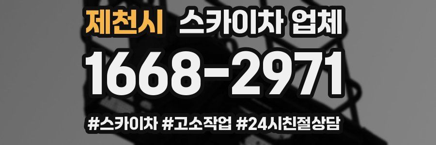 제천시 스카이차 업체