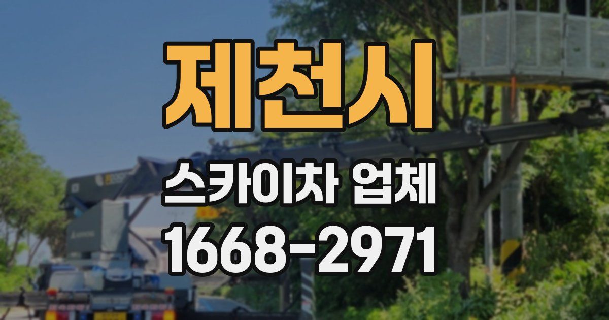 제천시 스카이차 업체