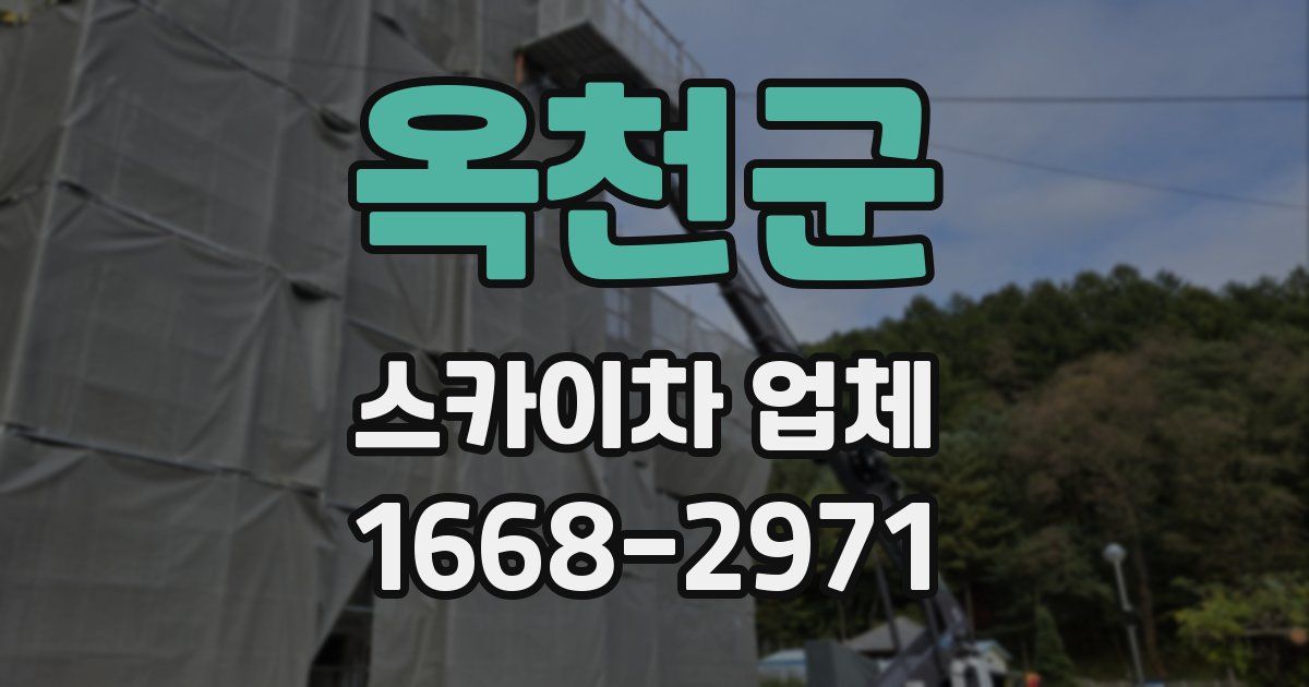 옥천군 스카이차 업체