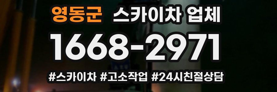 영동군 스카이차 업체