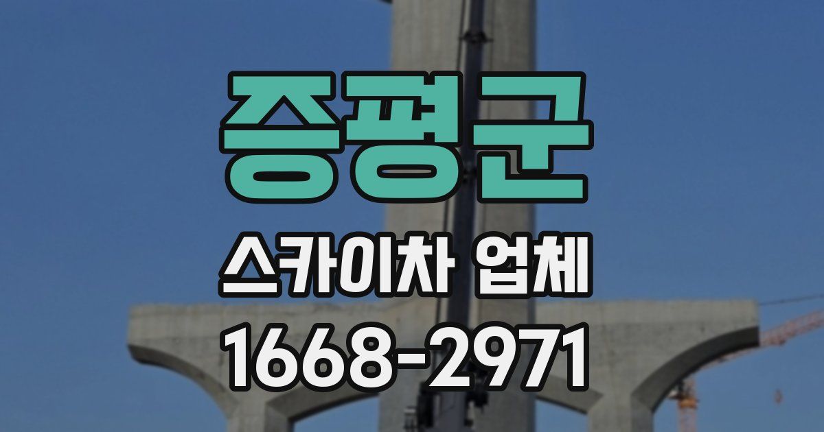 증평군 스카이차 업체