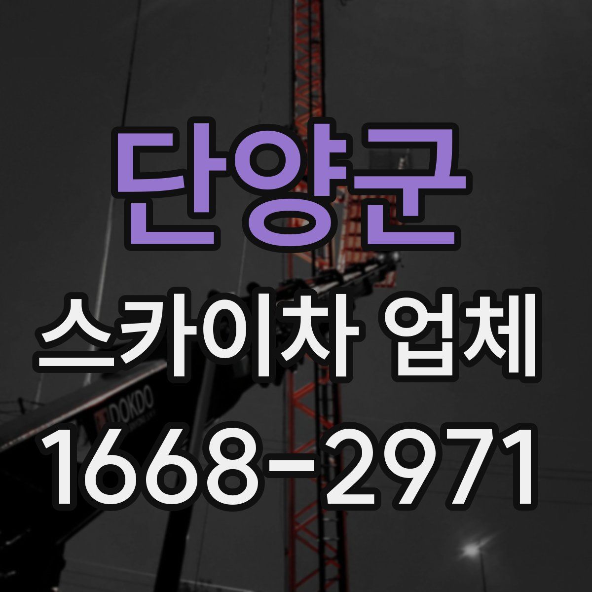 단양군 스카이차 업체