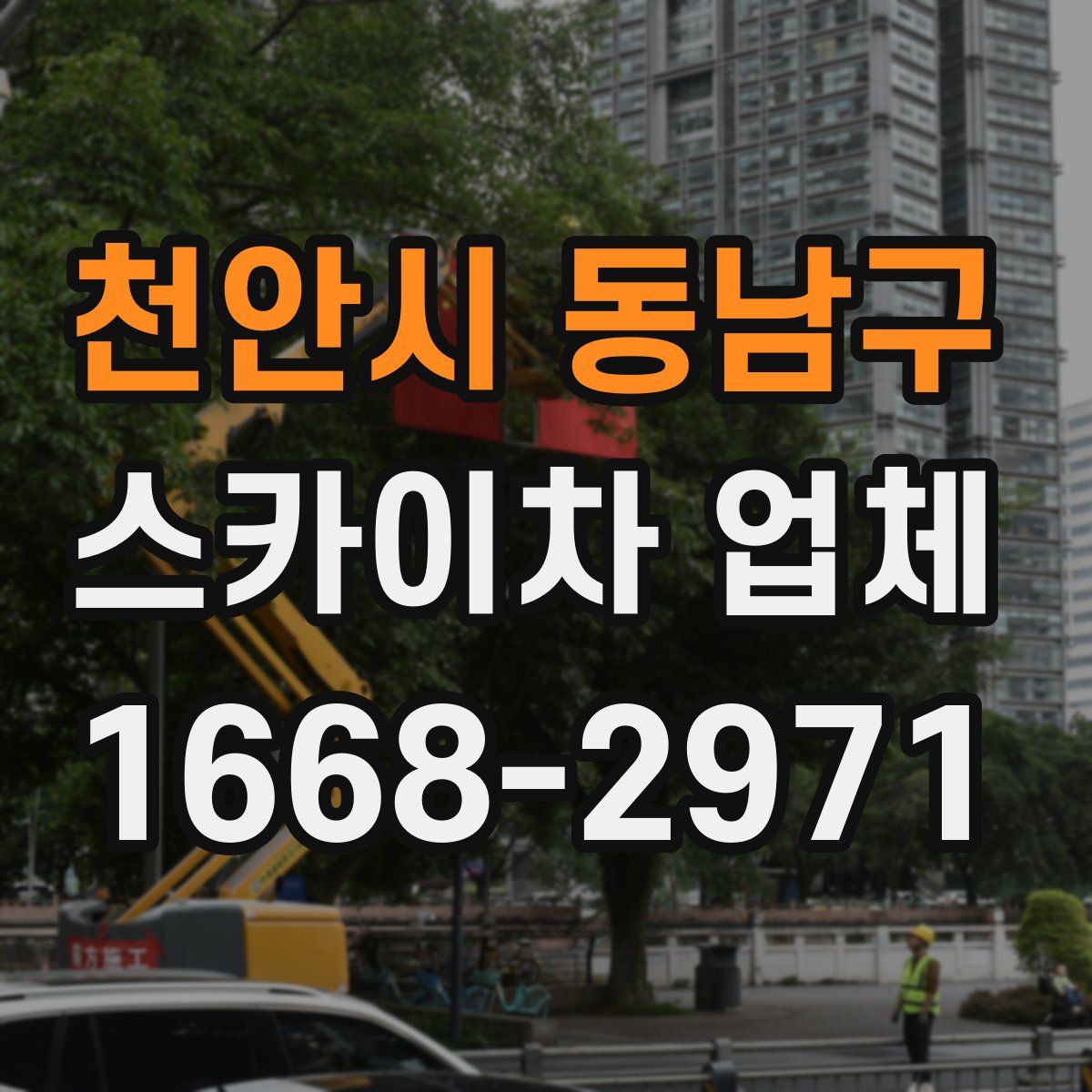 천안시 동남구 스카이차 업체