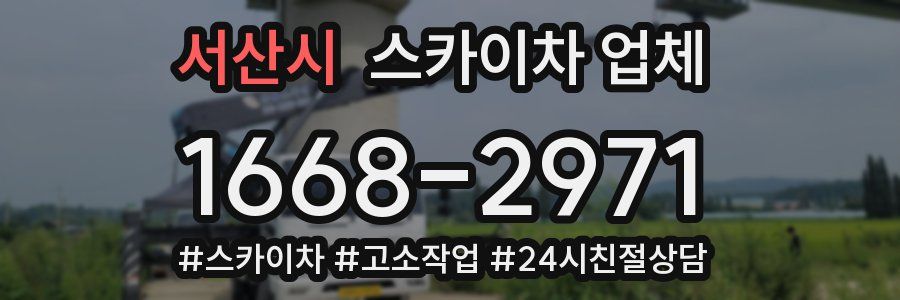 서산시 스카이차 업체