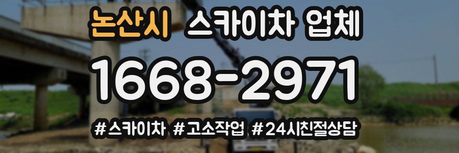 논산시 스카이차 업체