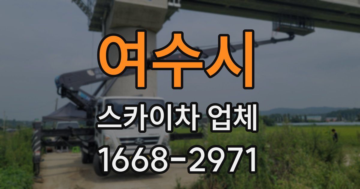 여수시 스카이차 업체