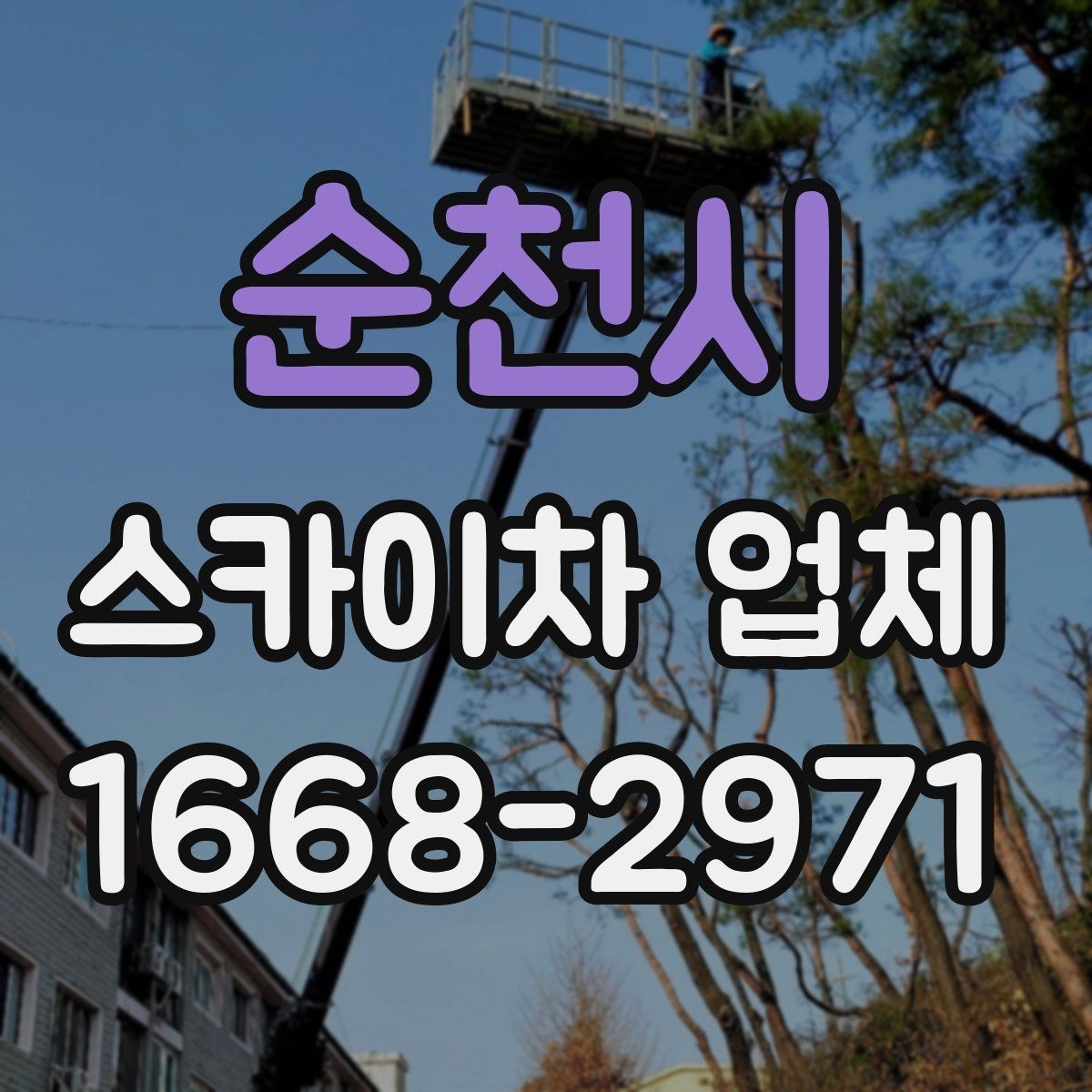 순천시 스카이차 업체 선택 시 안전관리 체계를 보는 이유