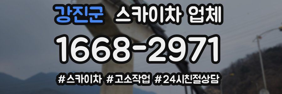 강진군 스카이차 업체