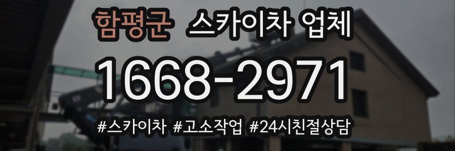 함평군 스카이차 업체