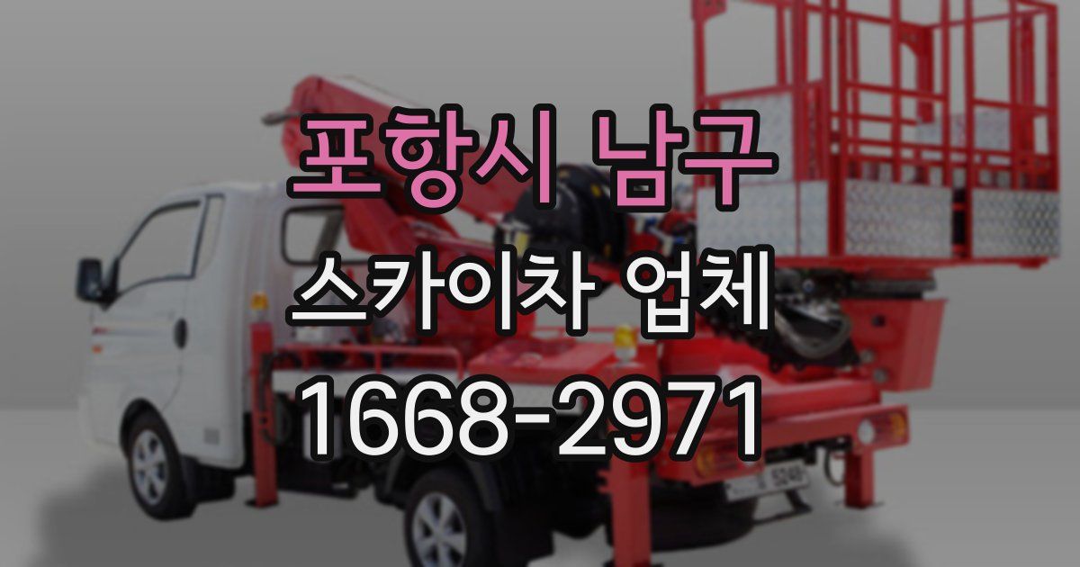 포항시 남구 스카이차 업체