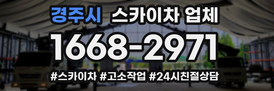 경주시 스카이차 업체