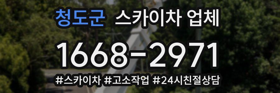 청도군 스카이차 업체