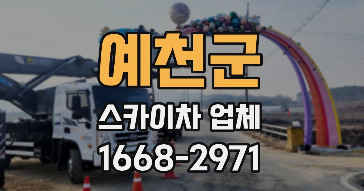 예천군 스카이차 업체