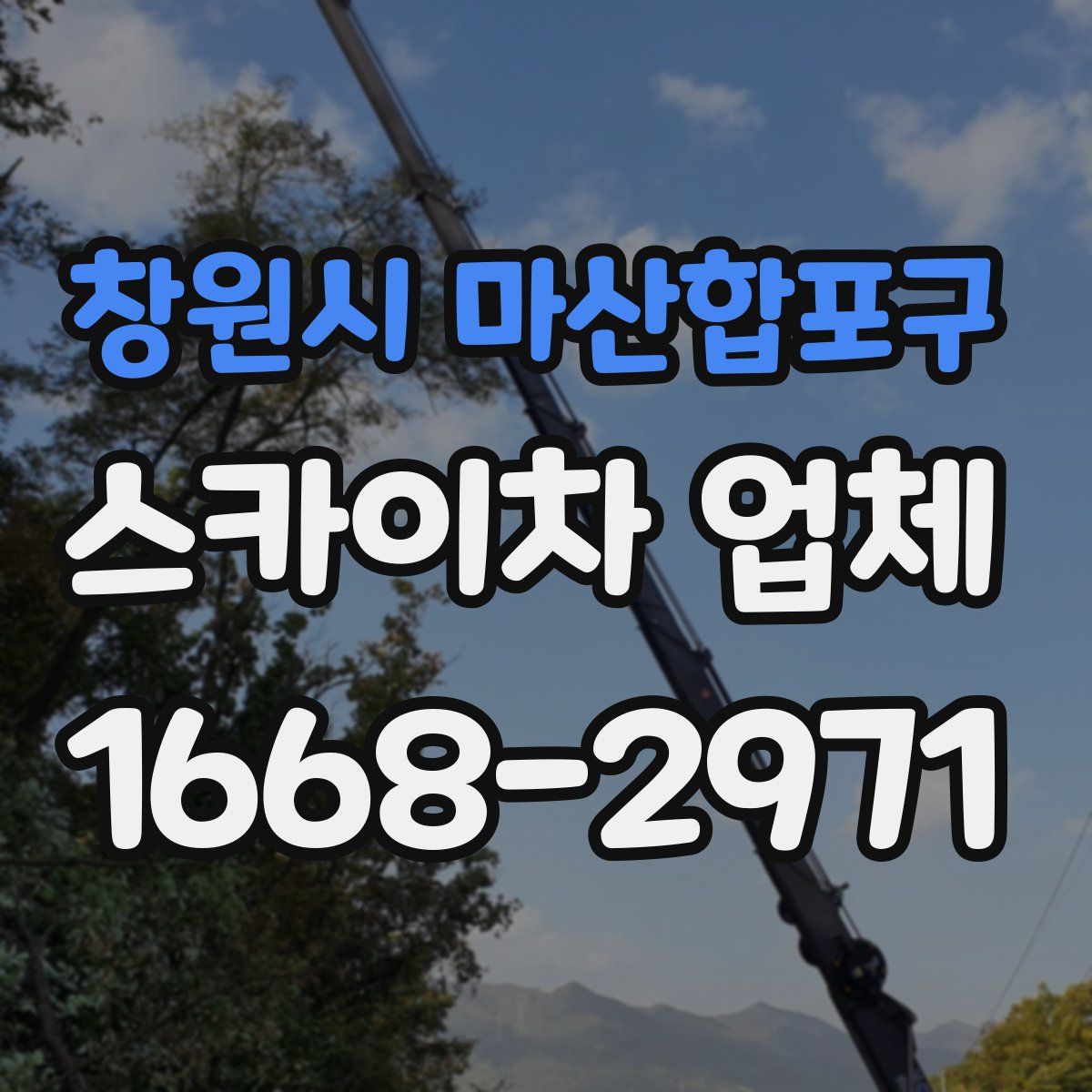창원시 마산합포구 스카이차 업체