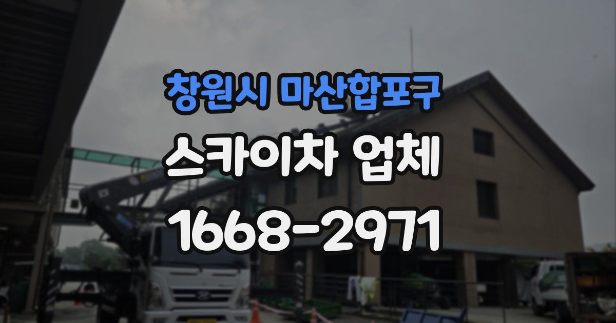 창원시 마산합포구 스카이차 업체