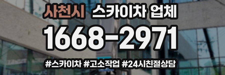 사천시 스카이차 업체