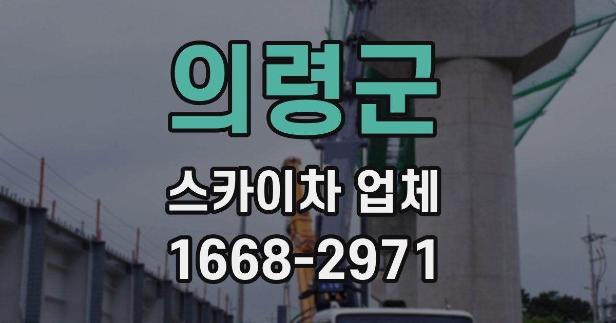 의령군 스카이차 업체